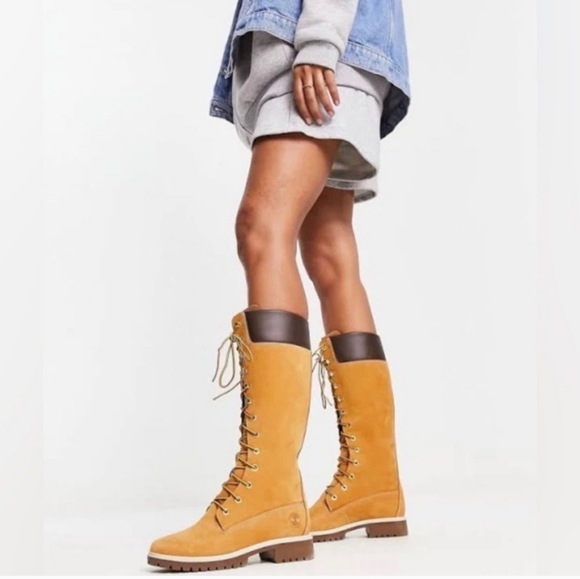 TIMBERLAND LEATHER BOOTS SZ 8.5 - Picture 3 of 14